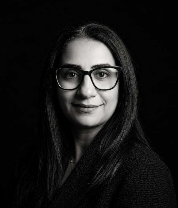 Confident Monochrome Studio Portrait